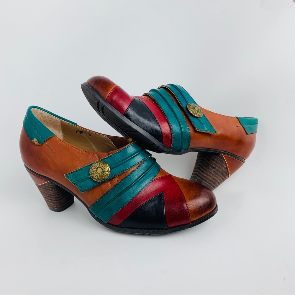 Corkys Elite Ponca multicolored leather bootie
